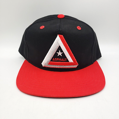 #ad ASPHALT YACHT CLUB Snapback Hat Black amp; Red Skateboarding Nyjah Huston NEW $9.95
