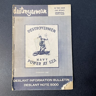 #ad Destroyermen Navy Power At Sea Information Bulletin 1959 $7.98