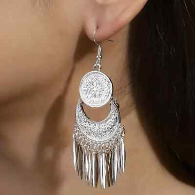 #ad Elegant Boho 925 Sterling Silver New Fashion Women Dangle Drop 3quot; Hook Earrings $15.74