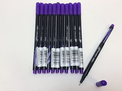 #ad Bic Intensity 0.4 mm Fine Point Writing Felt Tip Pens Purple Pack of 12 $8.99