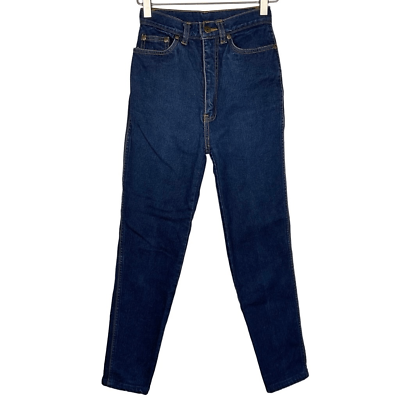 #ad Peter Golding Vintage Blue Dark Wash High Rise Slim Fit Jeans 7 8 $36.00