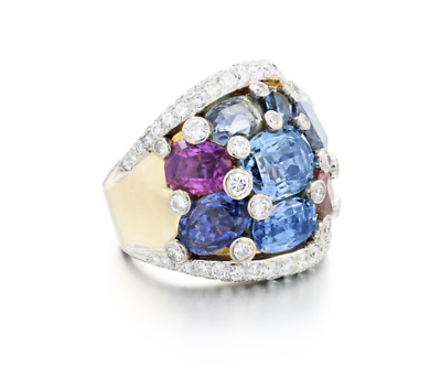 #ad Beautiful Multi Shape amp; Color Gemstones In 935 Argentium Silver Amazing Ring $390.00