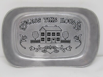 #ad Wilton Armetale Pewter Bread Tray Bless This House American Inspirations 601012. $12.00