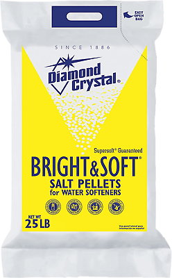 #ad Diamond Crystal Bright and Soft Water Softener Salt Pellets 25 Pound Bag $28.99