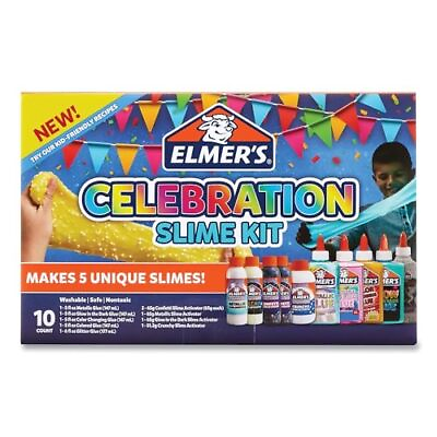 #ad Elmer’s Celebration Slime Kit Slime Supplies Include Assorted Magical Liquid... $42.29
