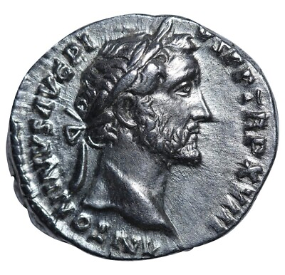 #ad 155 AD Roman Empire Emperor Antoninus Pius Silver AR Denarius RIC 239 $368.77