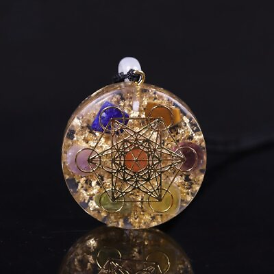 #ad Orgonite Crystal Pendant Stone Chakra Healing EMF Radiation Protection Necklace GBP 24.99