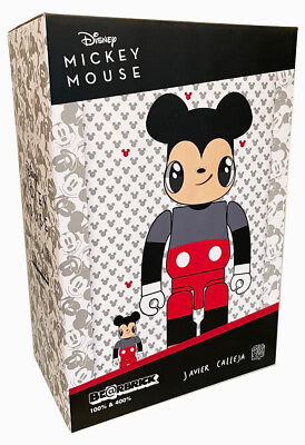 #ad 2G BE@RBRICK Medicom Toys X Javier Callega Mickey Mouse 100% amp; 400% Bearbrick $349.95