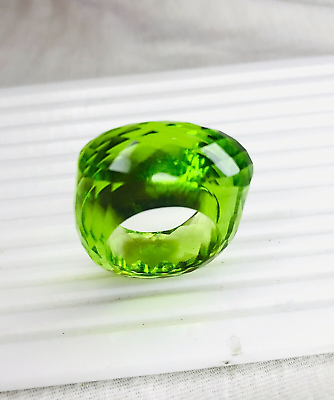 #ad Terrific Design Green Peridot Gemstone Ring Faceted handmade Item Unique Design $99.99
