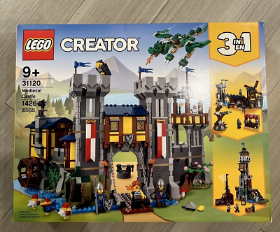 #ad Unopened LEGO Creator 3 in 1 Medieval Castle amp; Dragon Toy Set 31120 $89.99