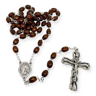 #ad Saint Padre Pio Rosary Blessed By Pope w 2nd Class Relic St. Father Pio $79.99