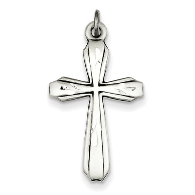 #ad Sterling Silver Antiqued Cross Pendant QC5846 $47.99