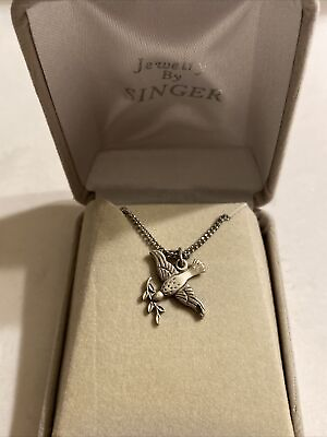 #ad Dove with Branch necklace by singer jewelry new Sterling $15.99