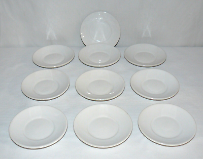 #ad Made Exclusively For Starbucks Set 10 Matching Ceramic Demitasse Lone Saucers $29.93