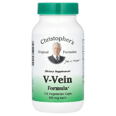 #ad V Vein Formula 1000 mg 100 Vegetarian Caps 500 mg per Capsule $19.68