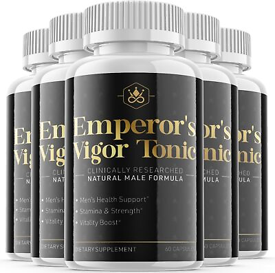 #ad Emperor#x27;s Vigor Tonic Pills Male Vitality Support Supplement OFFICIAL 5 Pack $68.95
