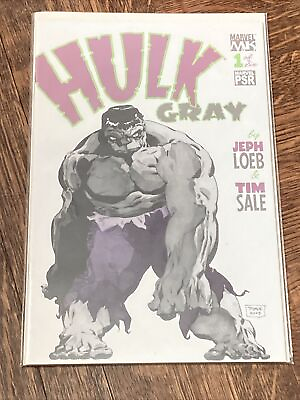 #ad Marvel Comics Hulk GRAY #1 Jeph Loeb TIM SALE Cover 2003 1ST PRINT Bamp;B $6.99