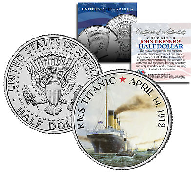 #ad RMS Titanic Ship quot;100th Anniversaryquot; Official JFK Kennedy Half Dollar US $8.95