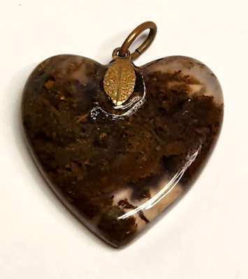 #ad Beautiful Stone Heart Pendant $7.49