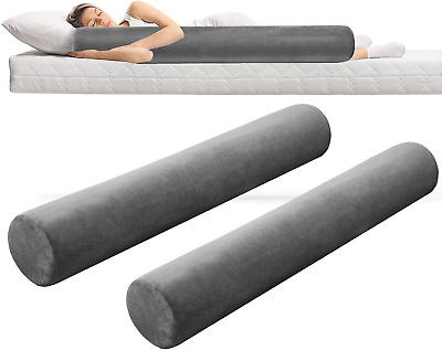 #ad 2 Pcs 47 X 7.48 in Long Bolster round Body Pillow with Removable Washable Cover $82.86