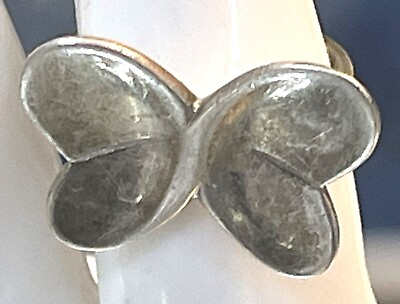 #ad Love Earth Butterfly Shaped Sterling Silver Size 5.5 Ring $22.49