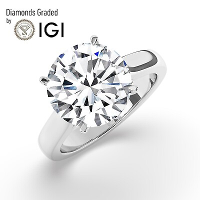 #ad IGIF VS1 5CT Solitaire Lab Grown Round Diamond Engagement Ring 950 Platinum $4387.10