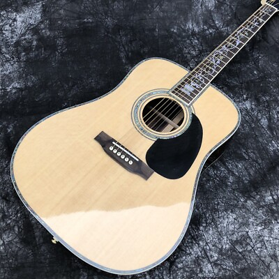#ad 41 Inches D Style Solid Spruce Top Rosewood Body Acoustic Guitar Abalone Inlays $349.00