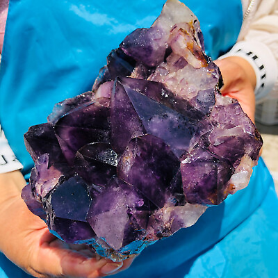 #ad 6.05LB Natural Amethyst quartz cluster crystal specimen mineral point Healing $188.00