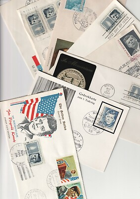 #ad John F. Kennedy 8 items cover card $24.99