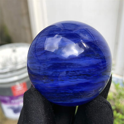 #ad 100g 1pcs Blue Melting stone quartz sphere crystal ball Reiki healing gifts $15.17