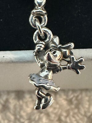 #ad Authentic Pandora Disney Floating Minnie Mouse Dangle Charm Preowned #36 $69.99