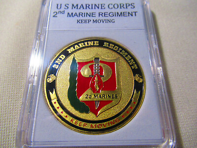 #ad US MARINE CORPS 2nd MARINE REGIMENT Challenge Coin $14.99