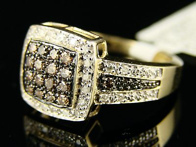 #ad 14K Ladies Unique Brown Diamond Fashion Ring 1 2 Ct $729.99