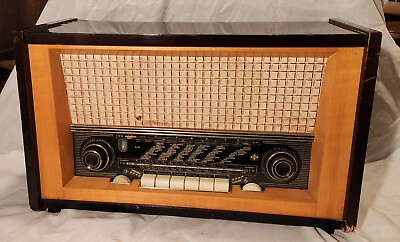 #ad Rare Vintage German EMUD T7 Tube Radio AM FM Tested For Parts Or Repair TLC $199.99
