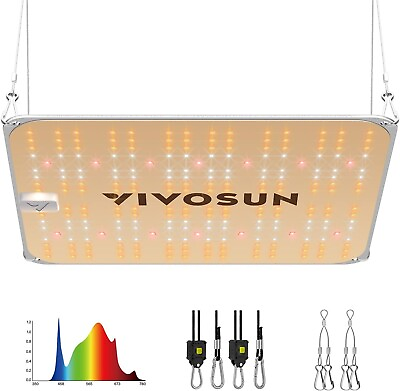 #ad VIVOSUN VS1000E LED Grow Light Full Spectrum Sunlike w Samsung Diodes for 2x2FT $49.99