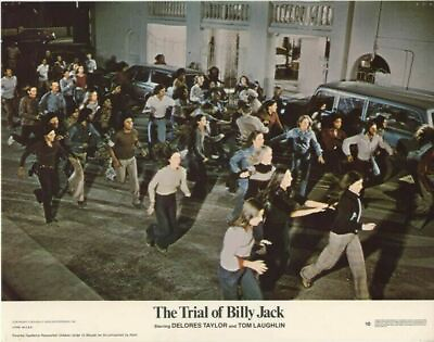 #ad The Trial of Billy Jack Original 11x14 Lobby Card Delores Taylor crowd running $19.99