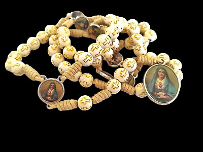 #ad Seven Sorrows Rosary Our Lady Mater Dolorosa $14.99
