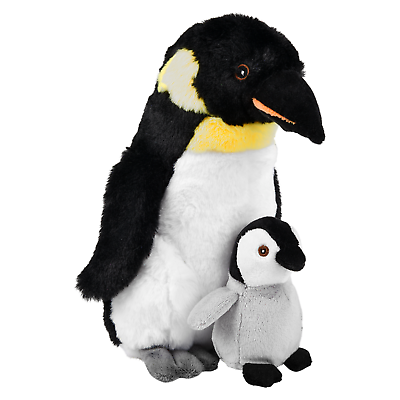 #ad Adventure Planet Emperor Penguin and Baby Plush Stuffed Animal Sewn Eyes Cute $14.99
