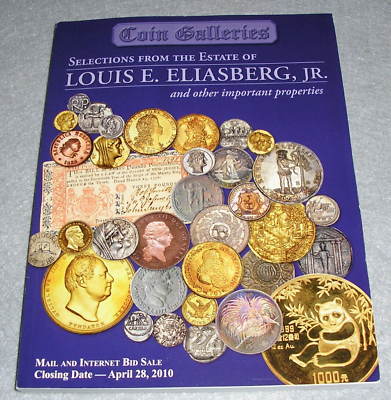 #ad Coin Galleries Book Numismatic Auction Catalogue Louis Eliasberg Collection 2010 $22.24