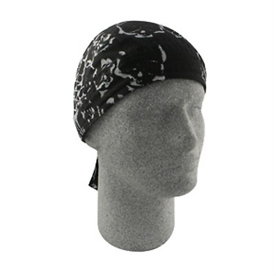 #ad Tattoo Web Rose Black Headwrap Sweatband Biker Skull Cap Durag Free Shipping $12.99