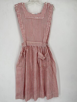 #ad Vintage Fashion Seal Junior Volunteer Red Striped Dress Costume Play Theater $19.99