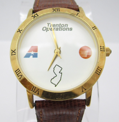 #ad Men Trenton Operation New Jersey 18K Gold Plating Analog 33mm Dial Watch G523 $27.99