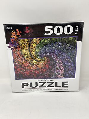 #ad Lang Floral Rainbows Puzzle 500 PC 8411001 $14.95