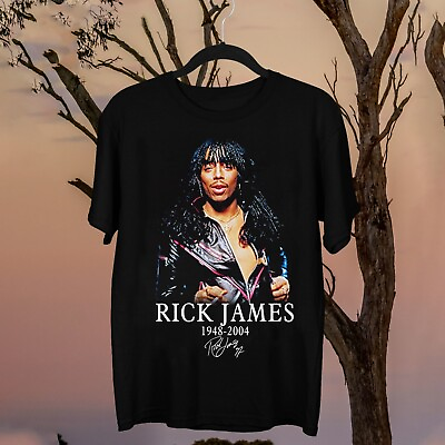 #ad New Popular Rick James 1984 2004 Signature Cotton Unisex S 5XL Shirt WS2832 $20.00