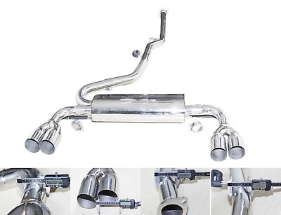 #ad Dual 3.5quot; Tip Muffler Catback Exhaust for 2009 2014 Hyundai Genesis Coupe 2.0T $249.99