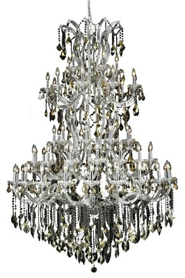 #ad Elegant Lighting 2800G54 GT RC Maria Theresa 61 Light 54quot;W Chrome $7238.00