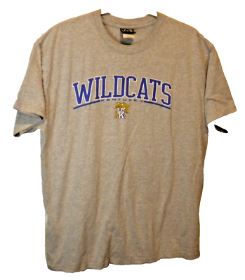 #ad University of Kentucky Wildcats Grey T Shirt NCAA Football Basketball sports fan $19.95