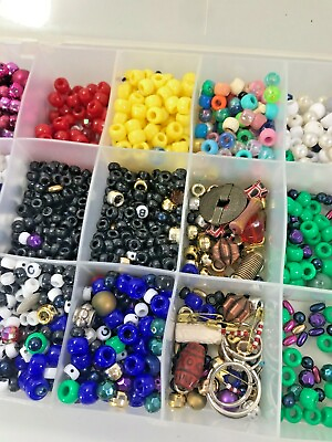 #ad Beads And Findings For Jewelry amp; Other Crafts Multiple Color Box Of Loose Craft $29.95