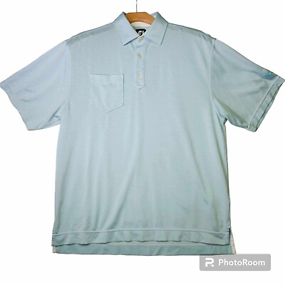 #ad FootJoy Mens M Golf Polo Shirt University Park Country Club Sarasota Light Blue $17.99
