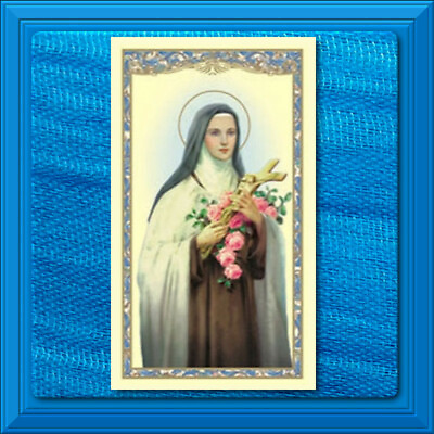 #ad Catholic Holy Prayer Card Saint Therese of the Child Jesus Little Flower $0.99